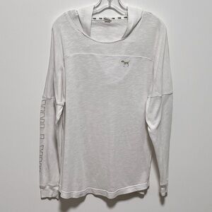 Pink Victoria’s Secret Lightweight long sleeve open back lightweight hoodie top